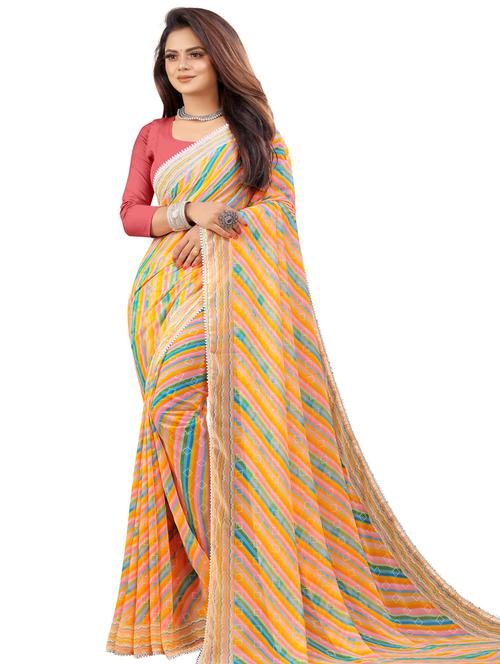 women printed saree with blouse - 21130212 -  Standard Image - 0