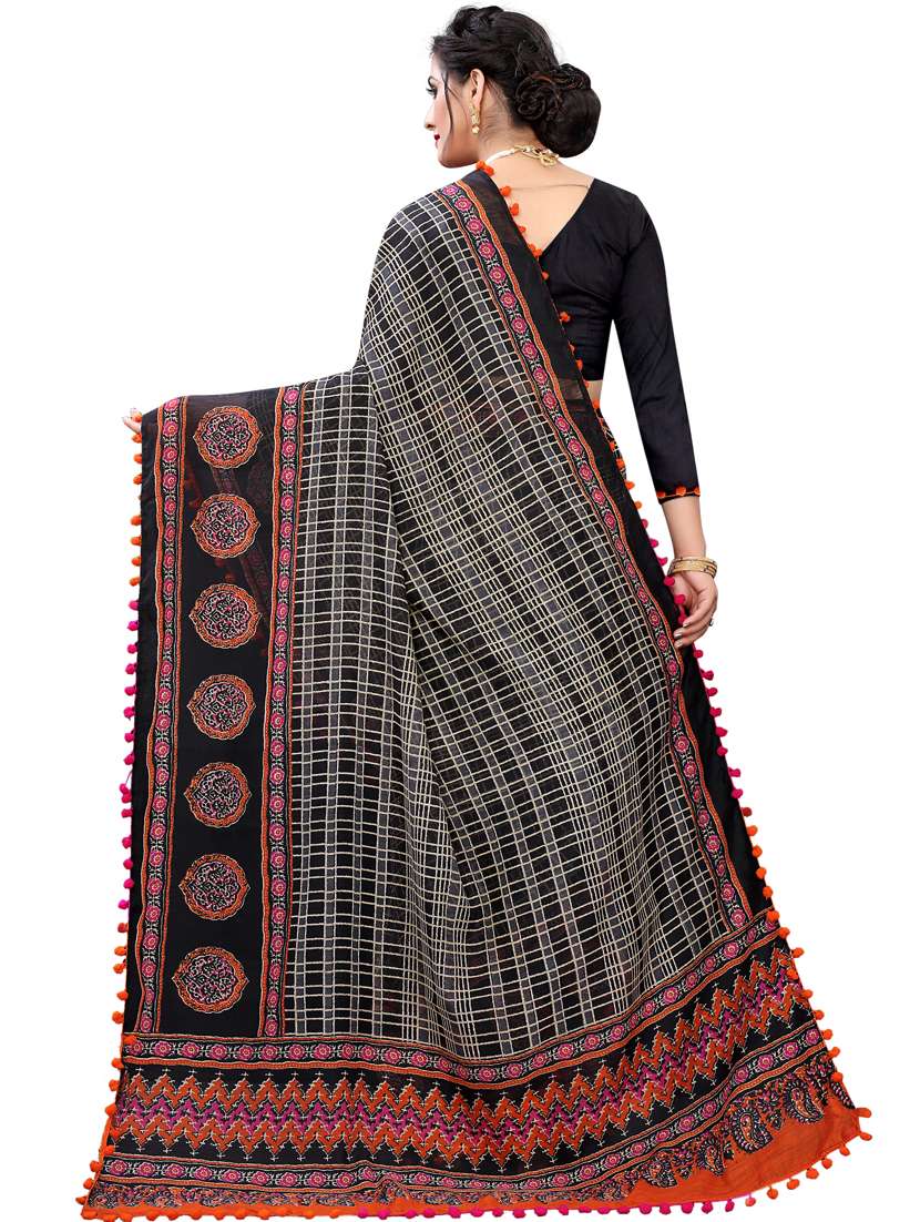 women printed saree - 21130226 - Standard Image - 1