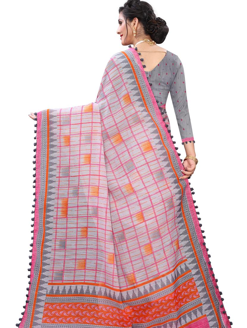 women printed saree - 21130230 - Standard Image - 1