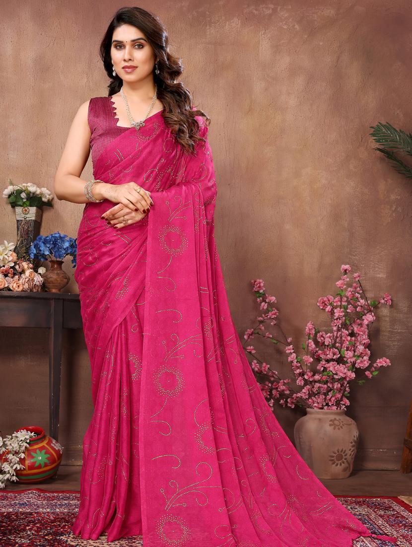 women embellished saree with blouse - 21130262 -  Zoom Image - 0