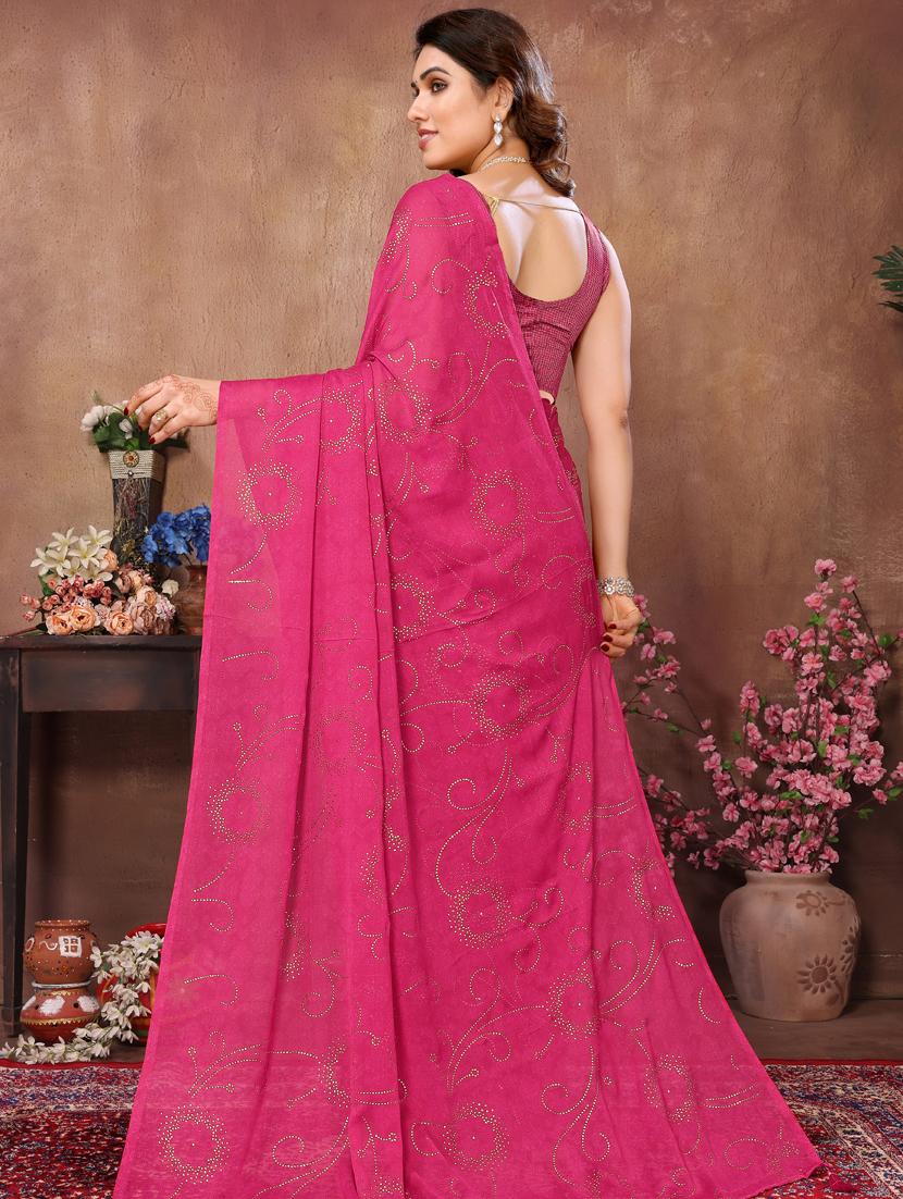 women embellished saree with blouse - 21130262 -  Standard Image - 1
