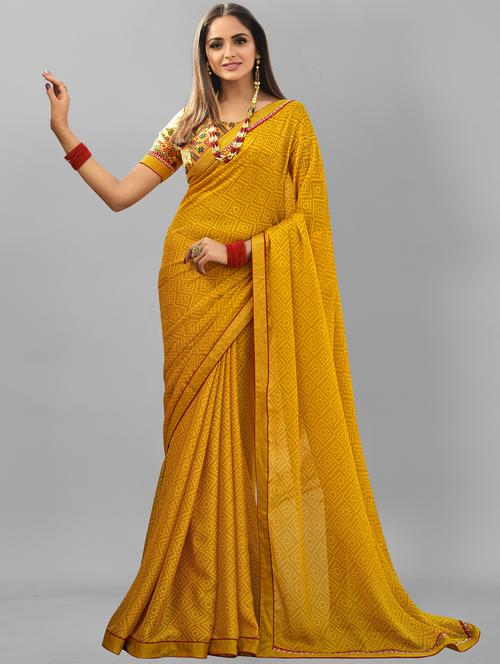 women printed saree with blouse - 21130299 - Standard Image - 0