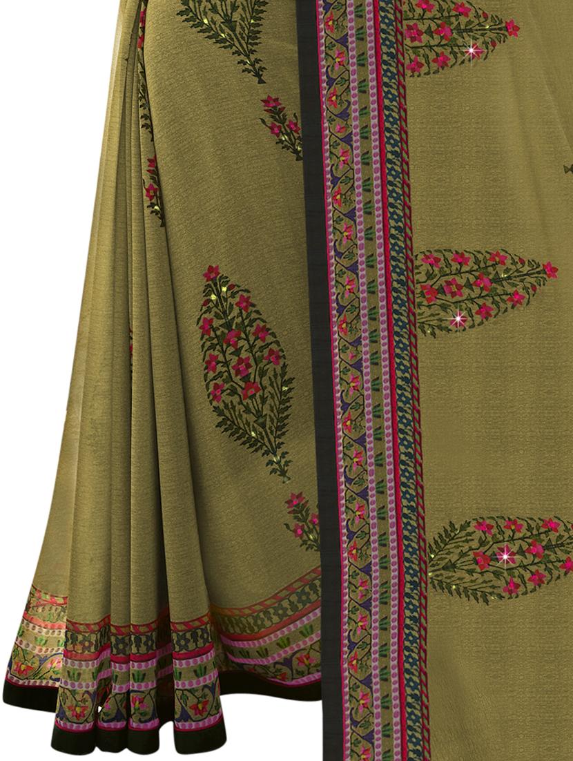 women printed saree with blouse - 21130311 -  Standard Image - 1