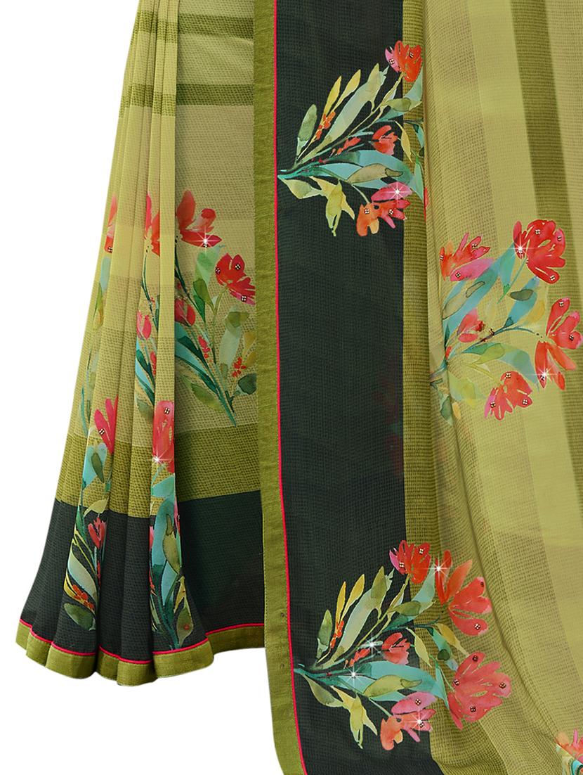 women printed saree with blouse - 21130312 - Standard Image - 1