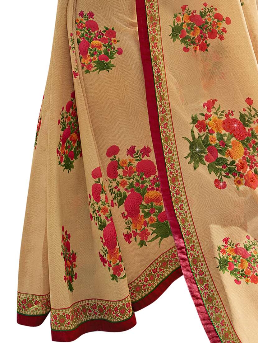 women printed saree with blouse - 21130313 -  Standard Image - 1