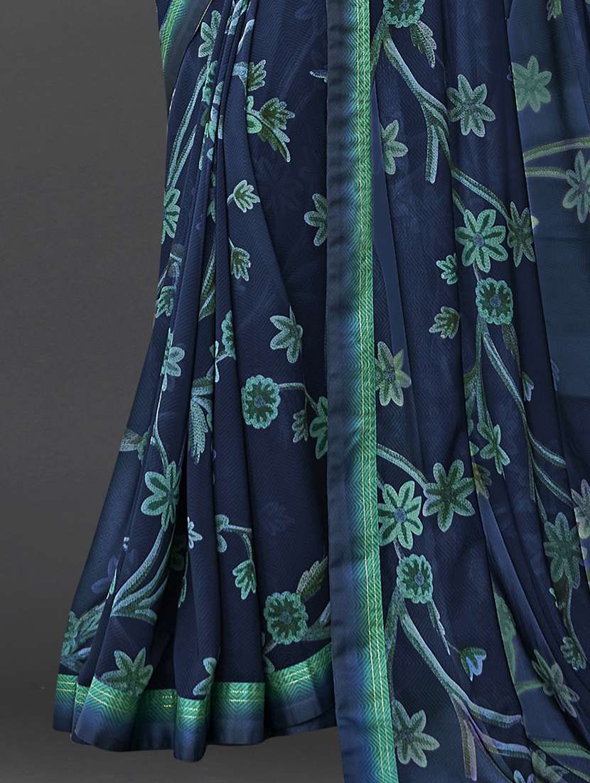 women printed saree with blouse - 21130325 -  Standard Image - 1