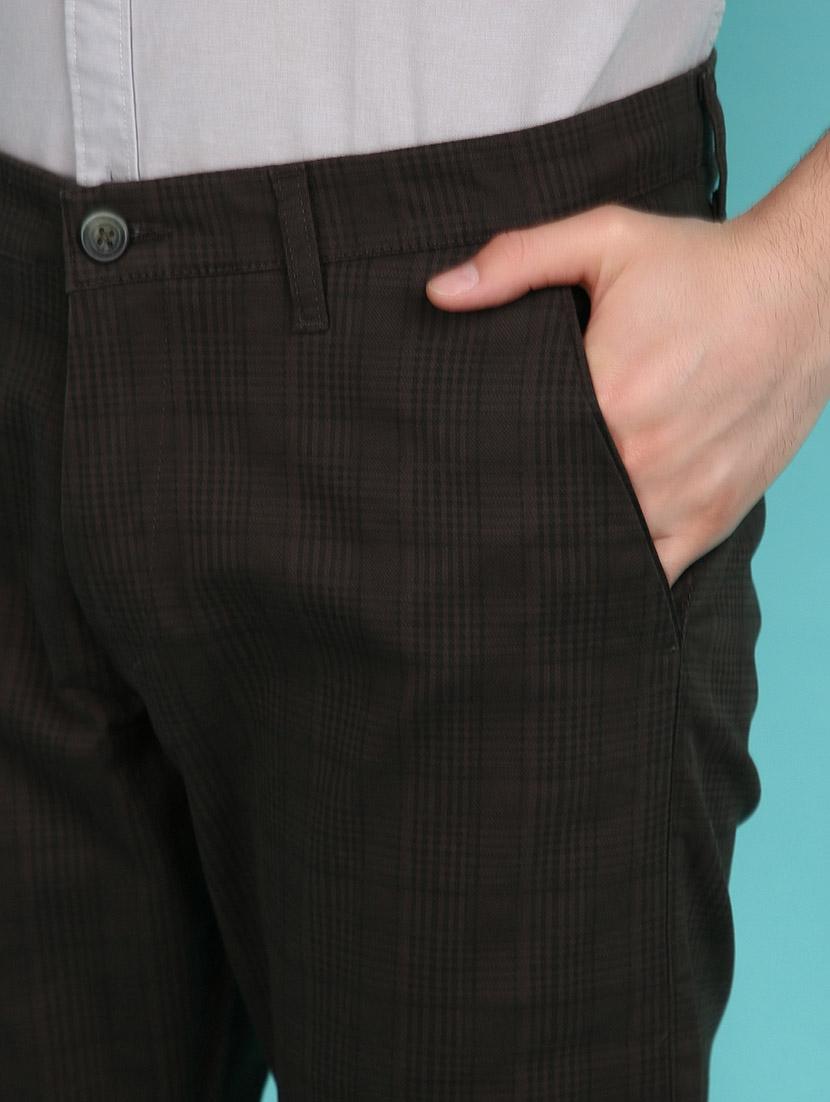 brown cotton casual trouser - 21130468 - Standard Image - 4