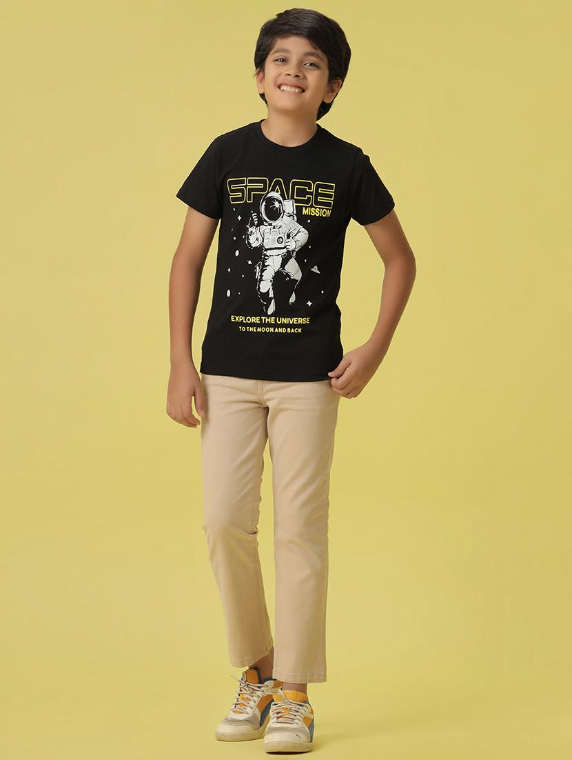 boys beige cotton casual chinos - 21130501 - Standard Image - 4