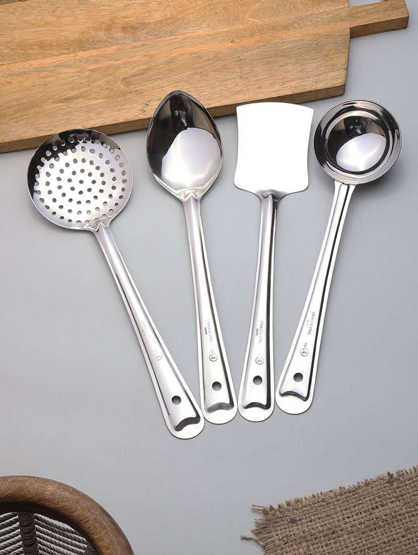 stainless steel heavy gauge non-stick 4 piece set kitchen tools