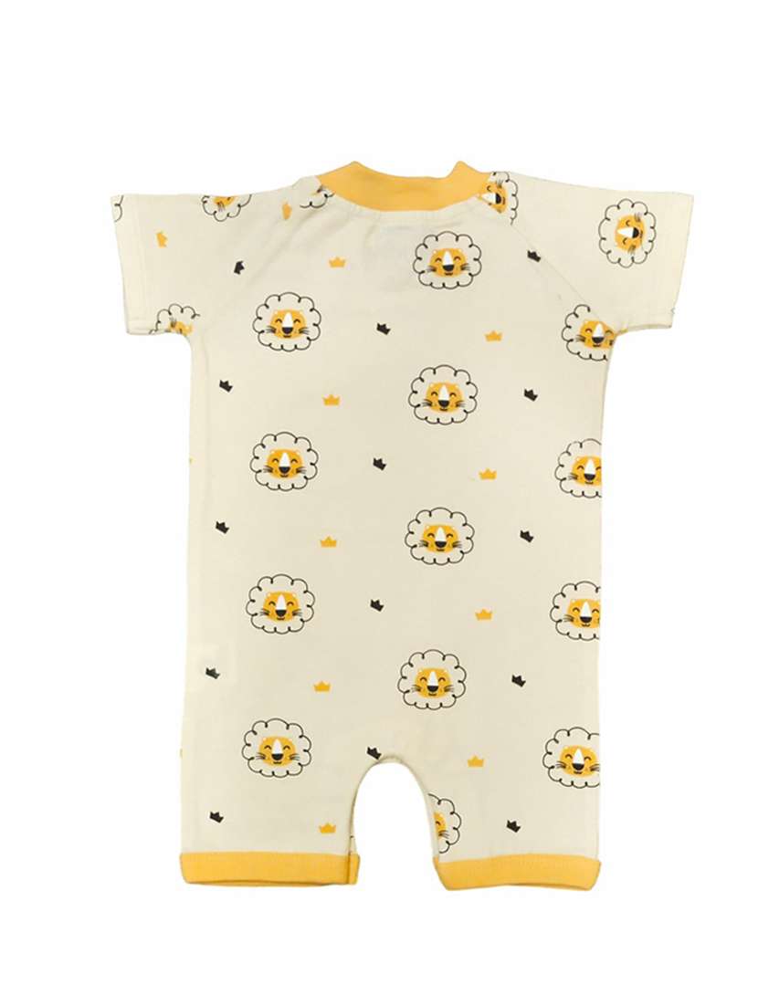 kids round neck printed romper - 21130669 -  Standard Image - 1