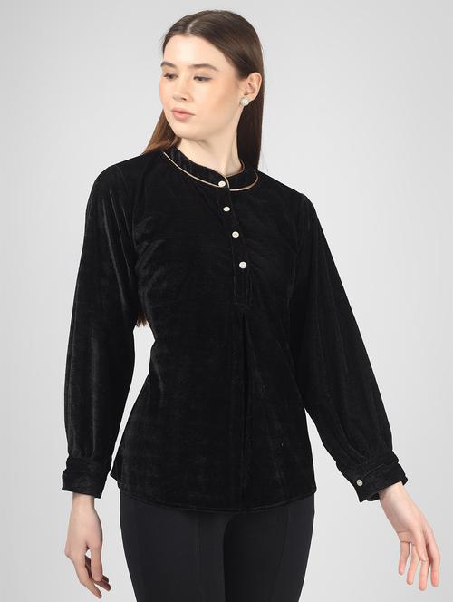 women solid color a-line tunic - 21130695 - Standard Image - 0