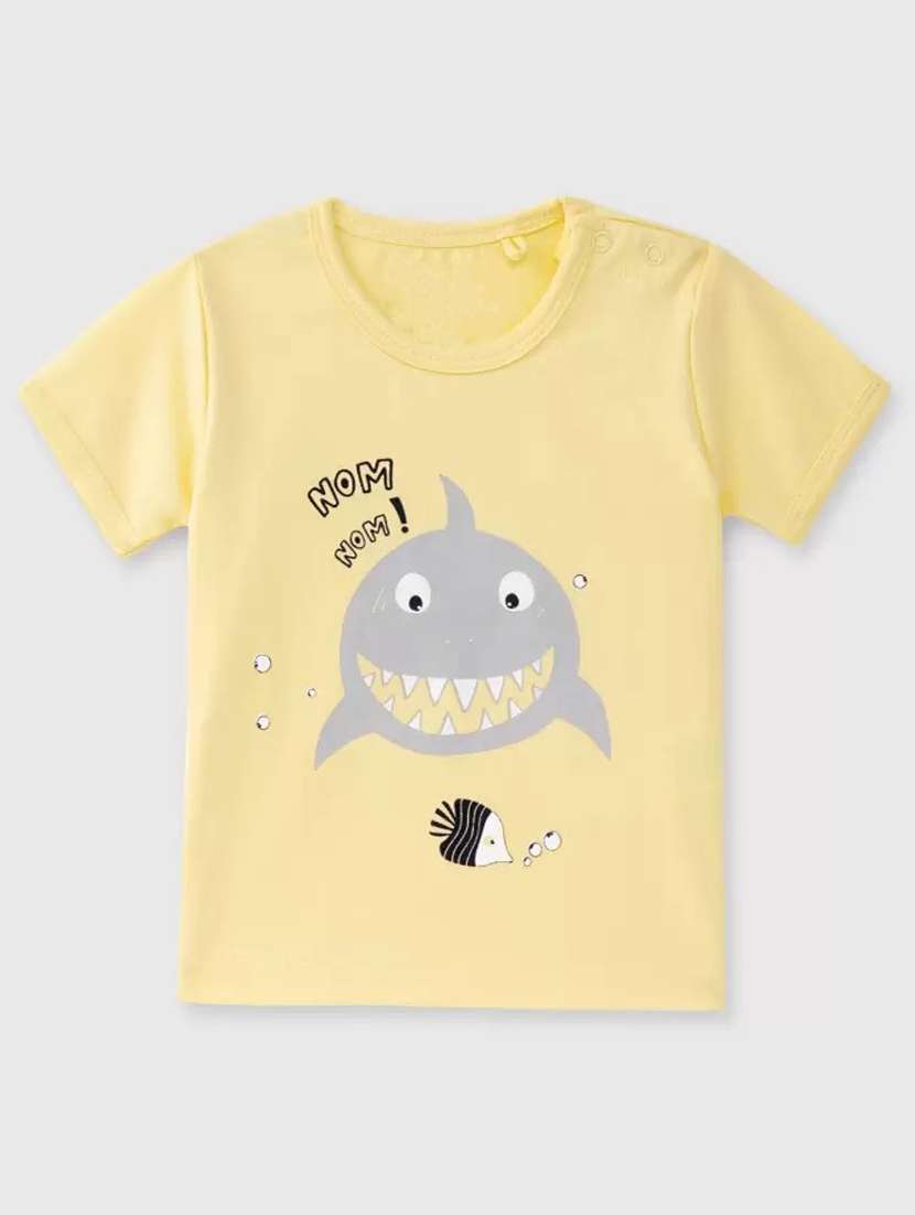 kids round neck printed shorts set - 21130902 -  Standard Image - 1