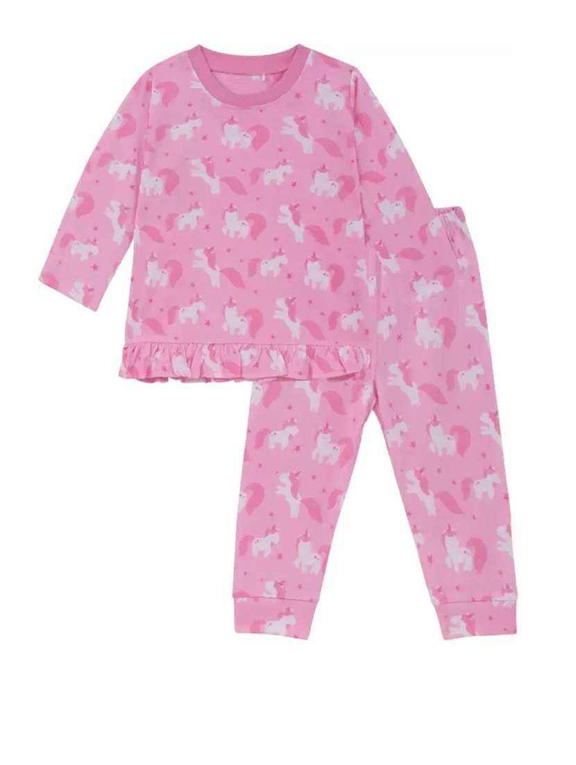 kids printed full length set