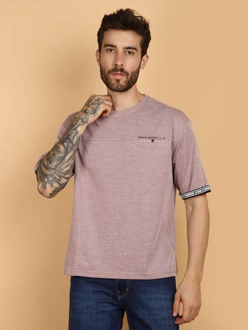 pink cotton plain t-shirt - 21130978 - Standard Image - 0