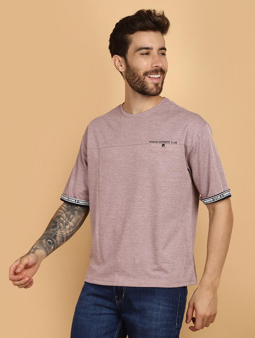 pink cotton plain t-shirt - 21130978 -  Standard Image - 1