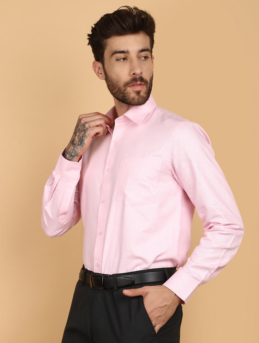 pink cotton formal shirt - 21130981 - Standard Image - 1