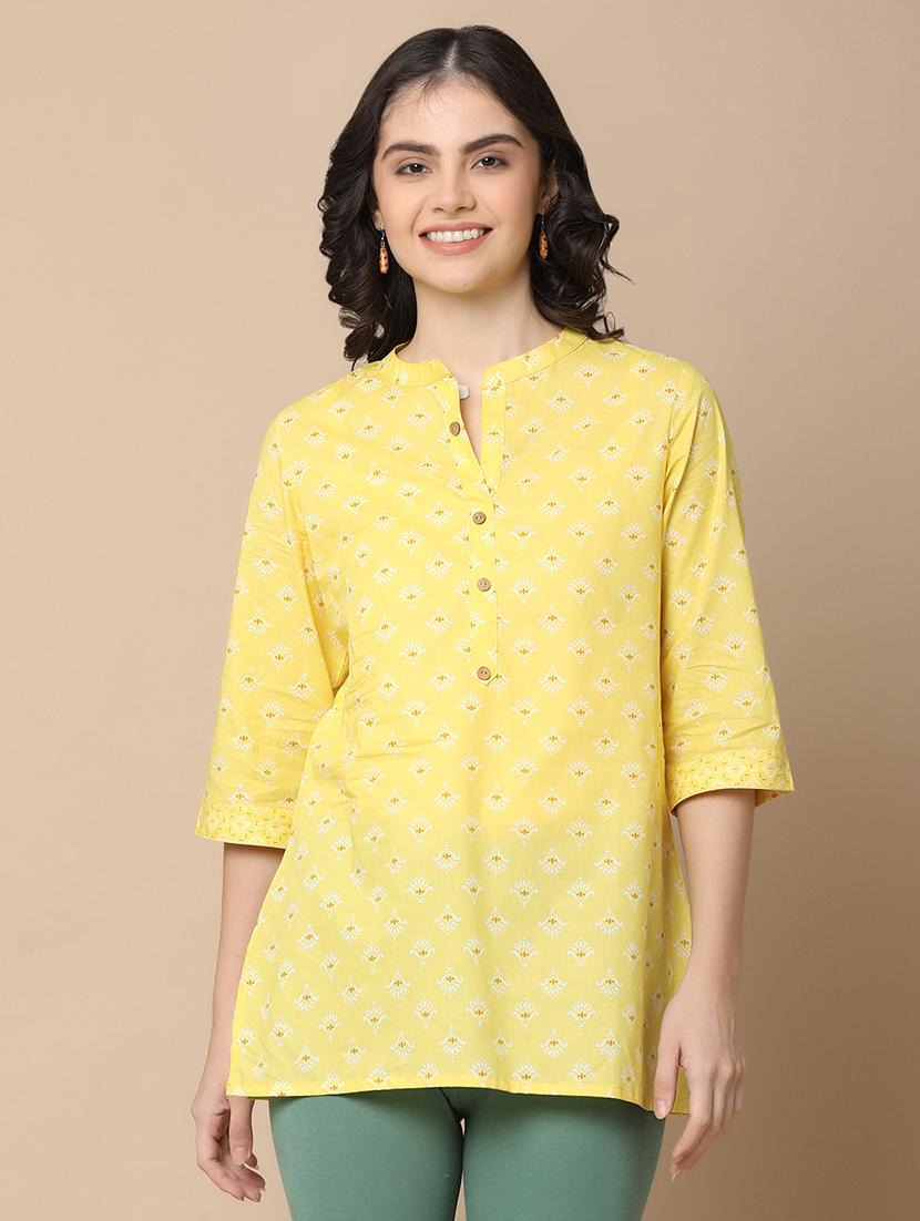women three quarter sleeve straight kurta - 21131079 - Zoom Image - 0