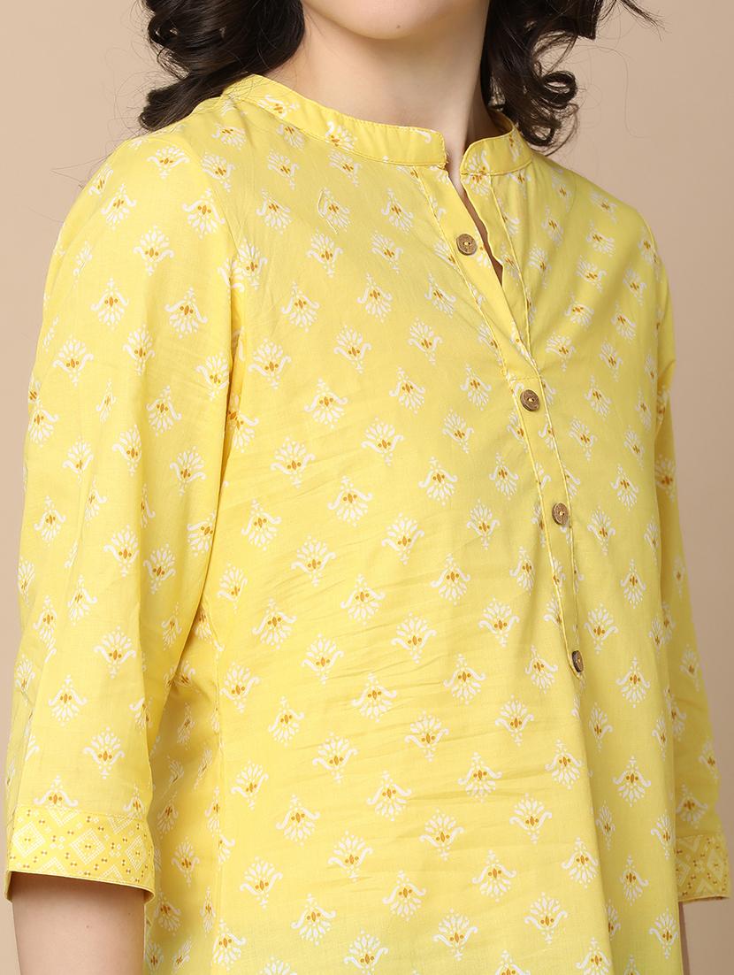women three quarter sleeve straight kurta - 21131079 - Standard Image - 6