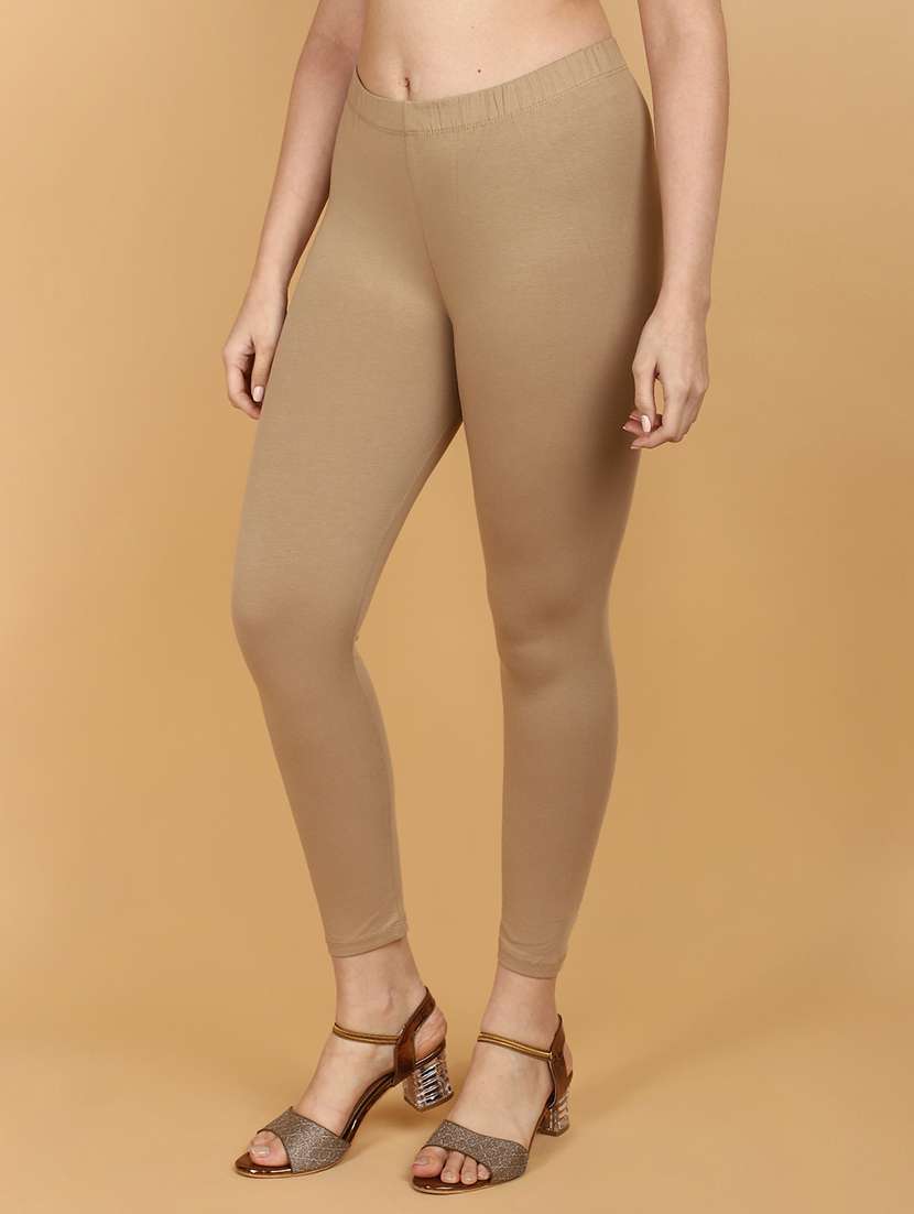 women solid mid rise legging - 21131083 -  Standard Image - 1