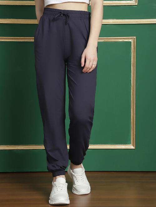women solid mid rise relaxed fit jogger - 21131152 -  Standard Image - 0