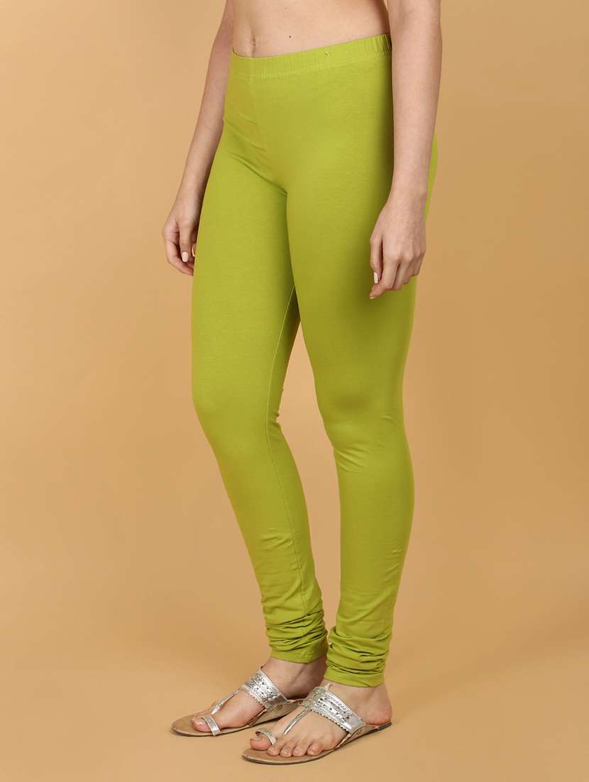 solid green cotton legging - 21131247 -  Standard Image - 1
