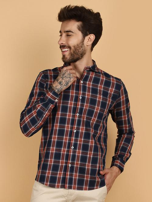 men checkered cotton casual shirt - 21131295 -  Standard Image - 0