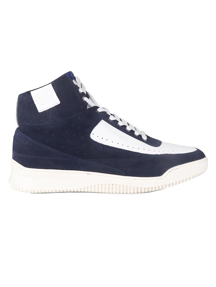 blue leather lace up sneakers - 21131438 -  Standard Image - 1