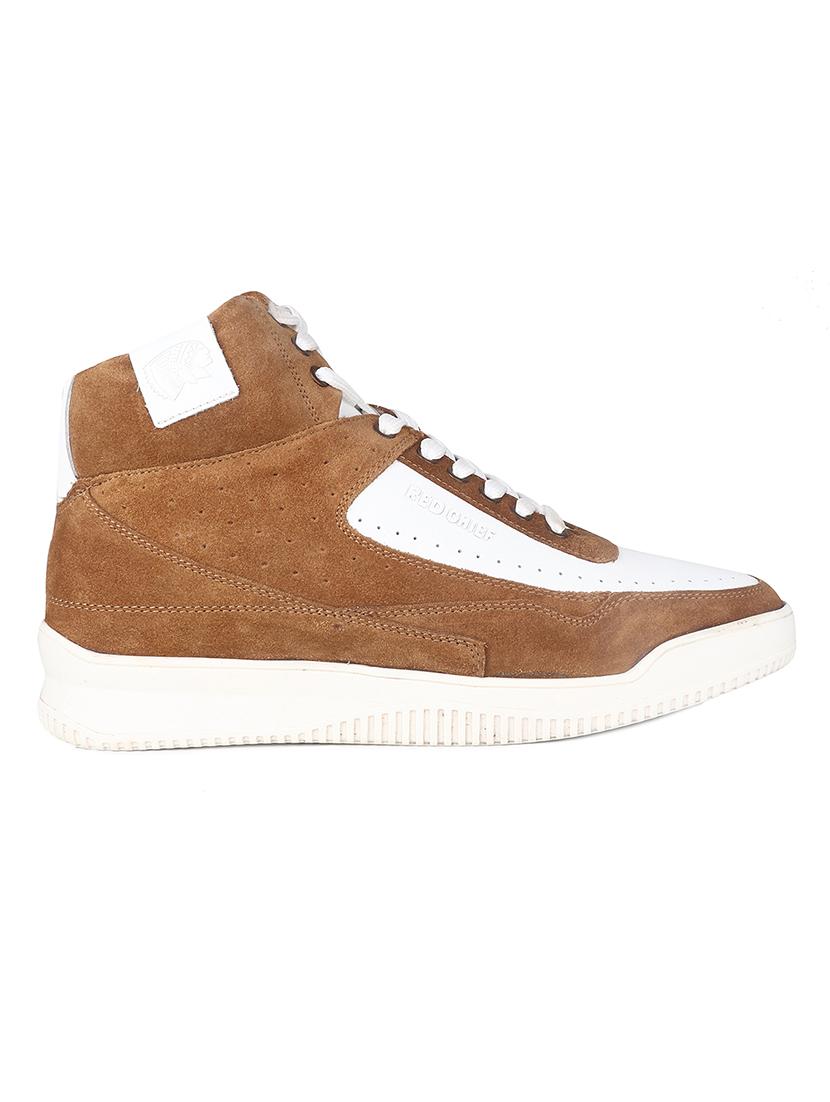 tan leather lace up sneakers - 21131439 - Standard Image - 1