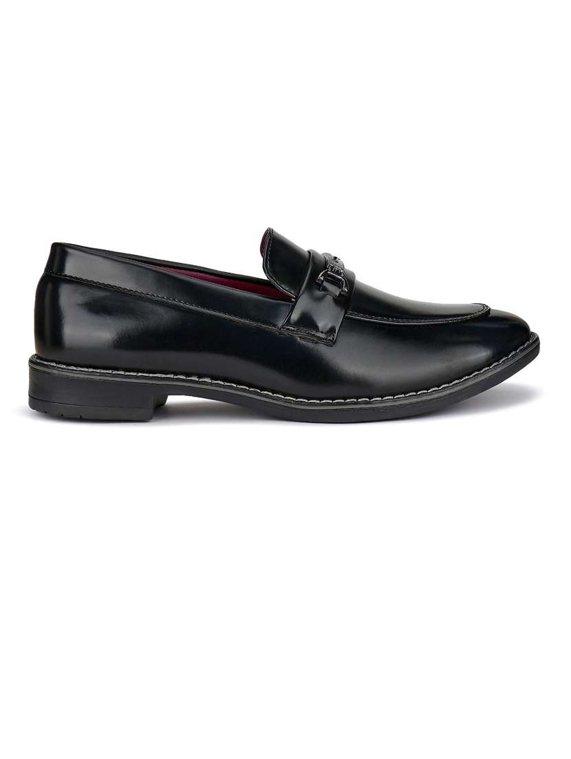 black slip on formal shoes - 21132212 - Standard Image - 1