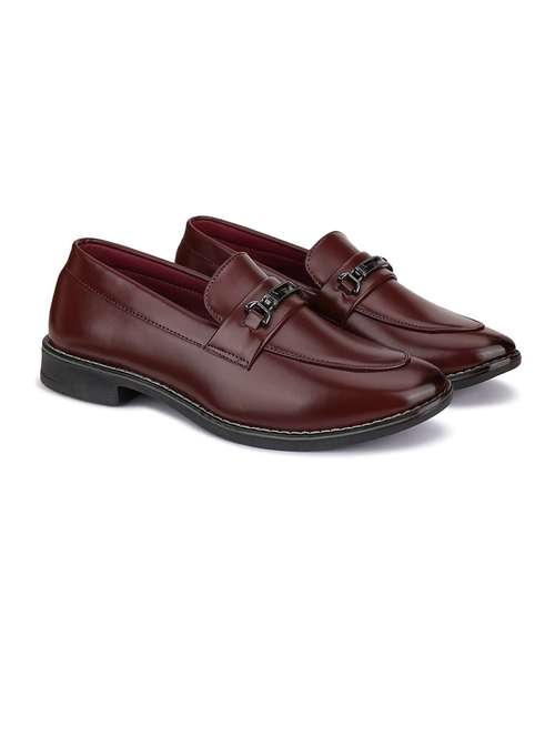 slip-on styling flat heels formal shoes - 21132214 - Standard Image - 0