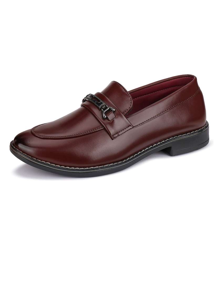 slip-on styling flat heels formal shoes - 21132214 - Standard Image - 1