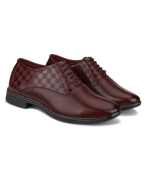 brown lace-up slip on shoes - 21132220 -  Standard Image - 0
