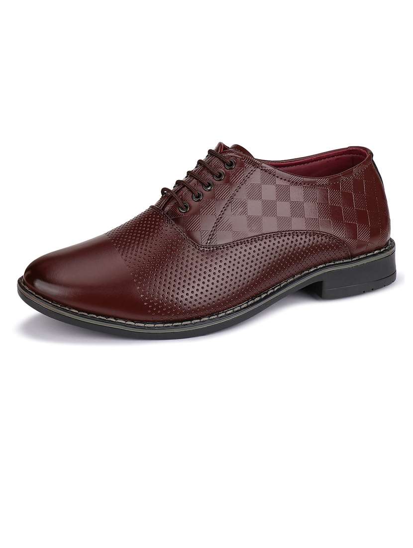 brown lace-up slip on shoes - 21132220 - Standard Image - 1