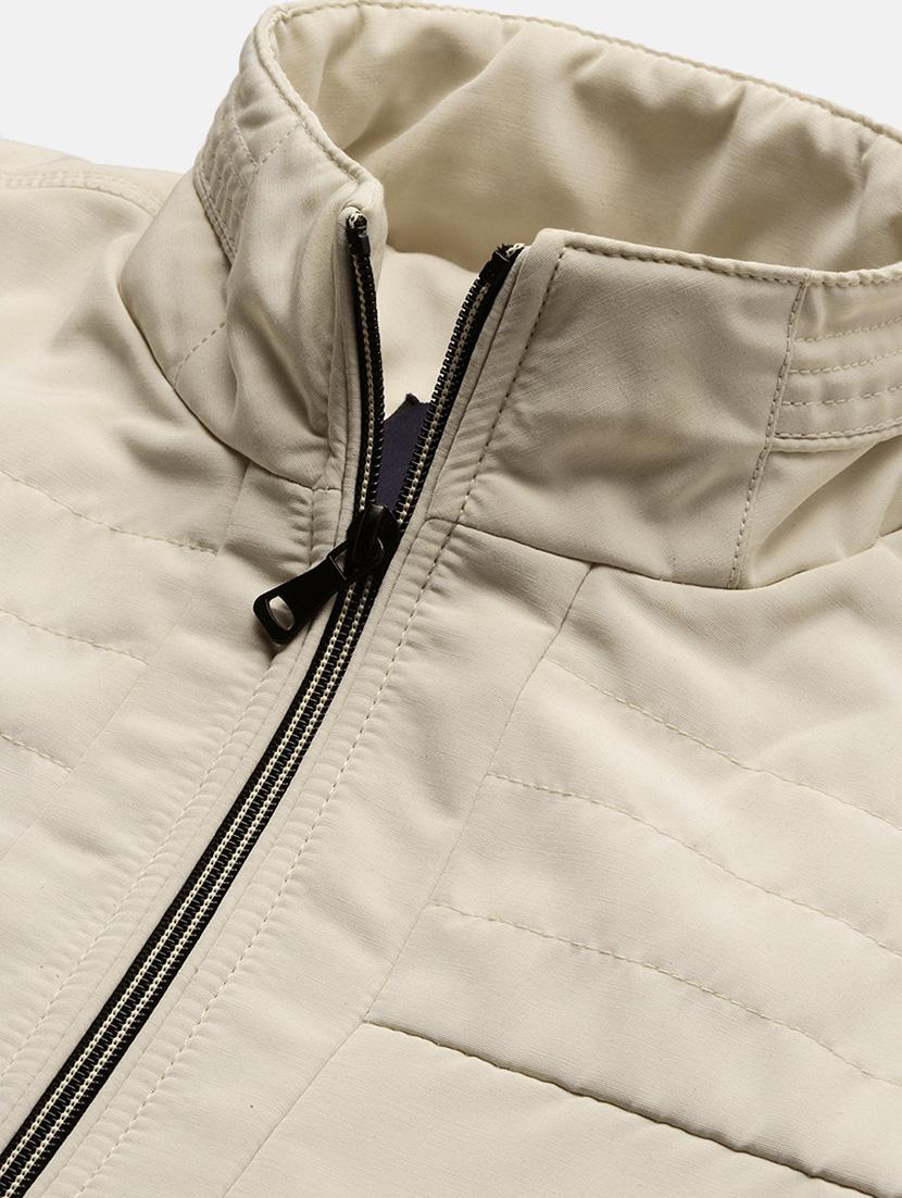 cream nylon bomber jacket - 21132314 - Standard Image - 6