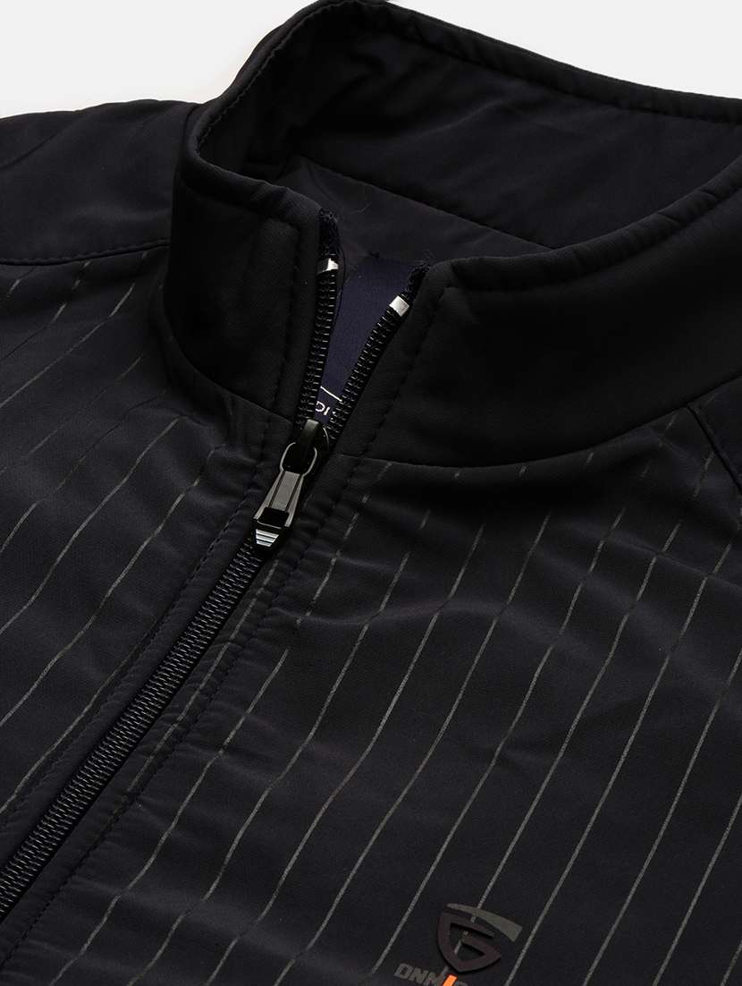 navy blue nylon bomber jacket - 21132316 - Standard Image - 6
