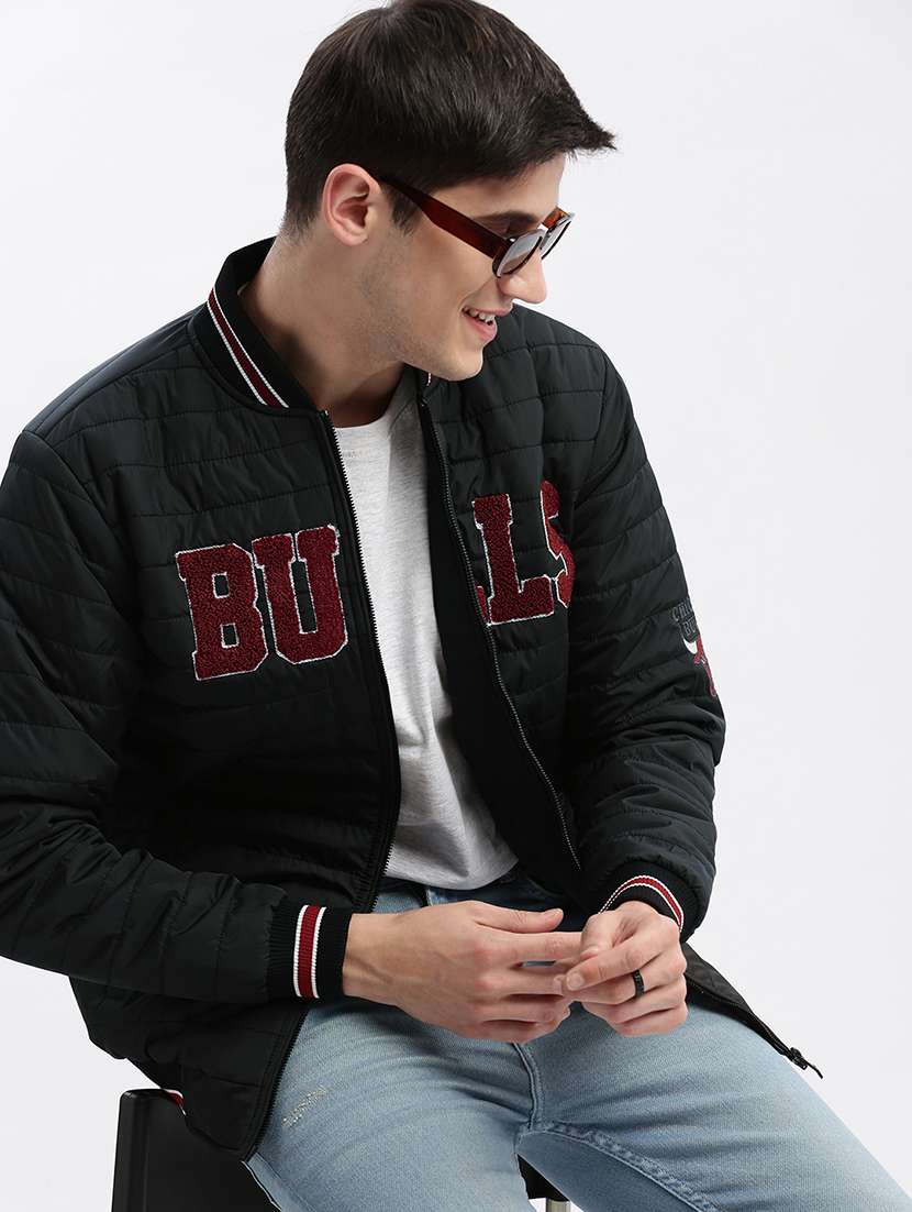 black nylon quilted & puffer jacket - 21132354 -  Standard Image - 1