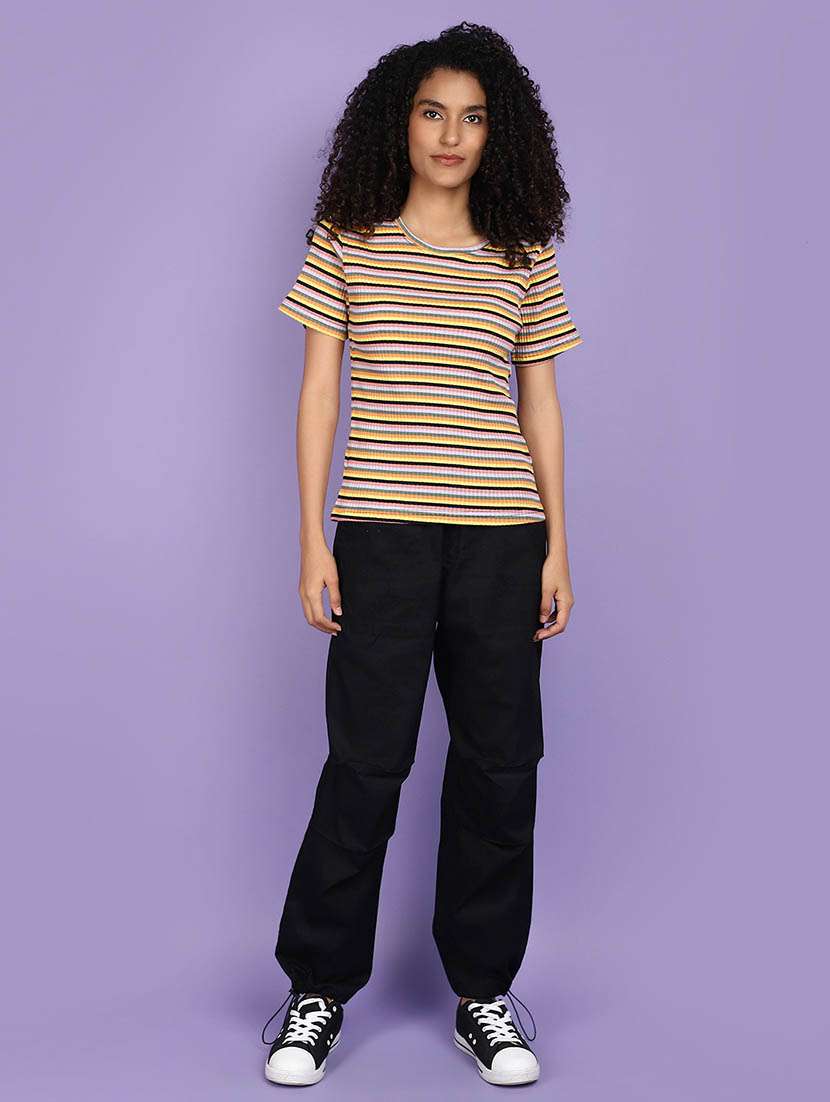 black cotton casual trouser - 21132616 -  Standard Image - 4