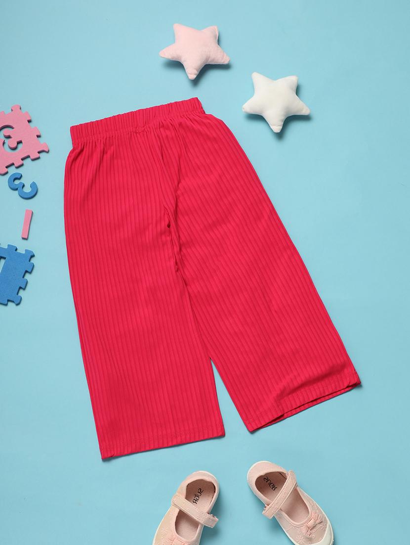 kids red casual culottes trouser - 21132621 - Standard Image - 1