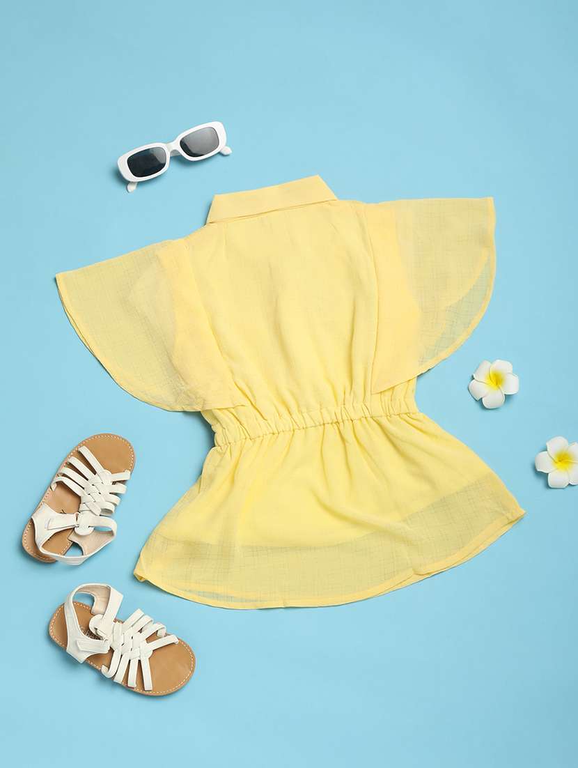 girls mustard solid tops - 21132652 -  Standard Image - 1