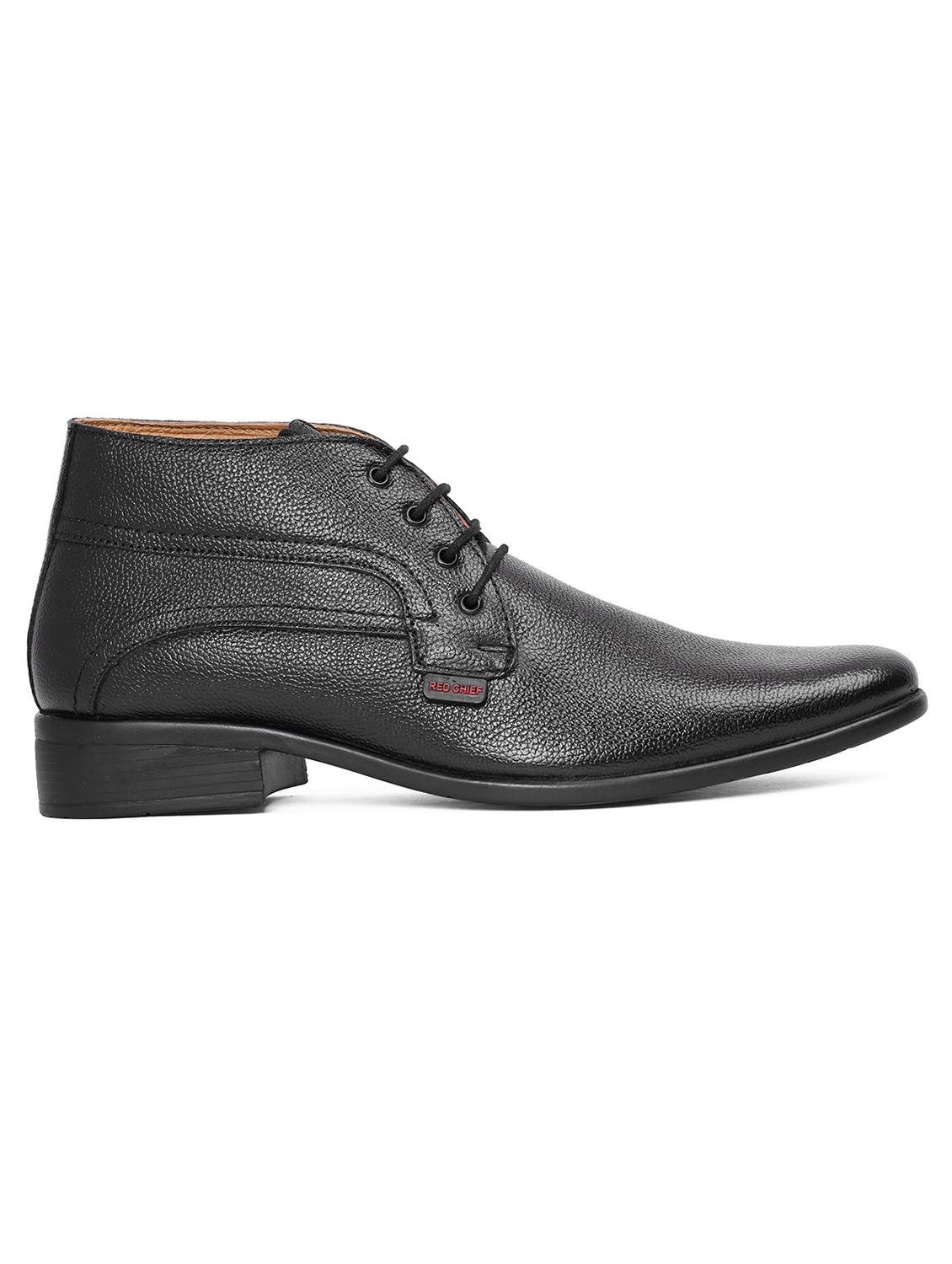 solid black lace up casual boots - 21132769 - Standard Image - 1