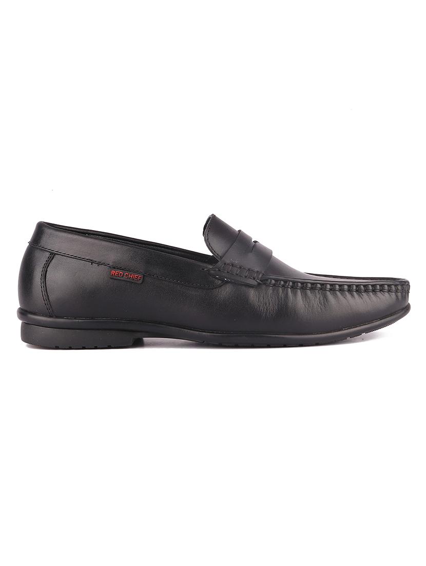 solid black slip on loafers - 21132798 - Standard Image - 1