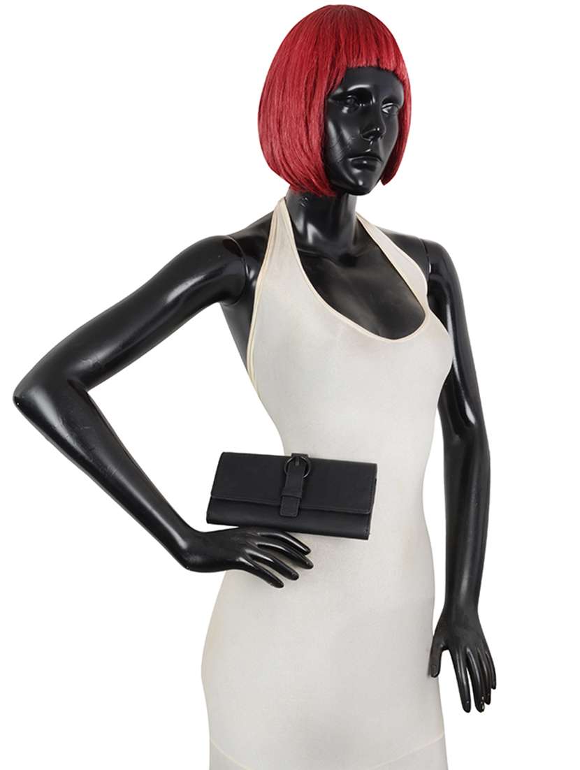 black pvc wallet - 21132908 -  Standard Image - 4