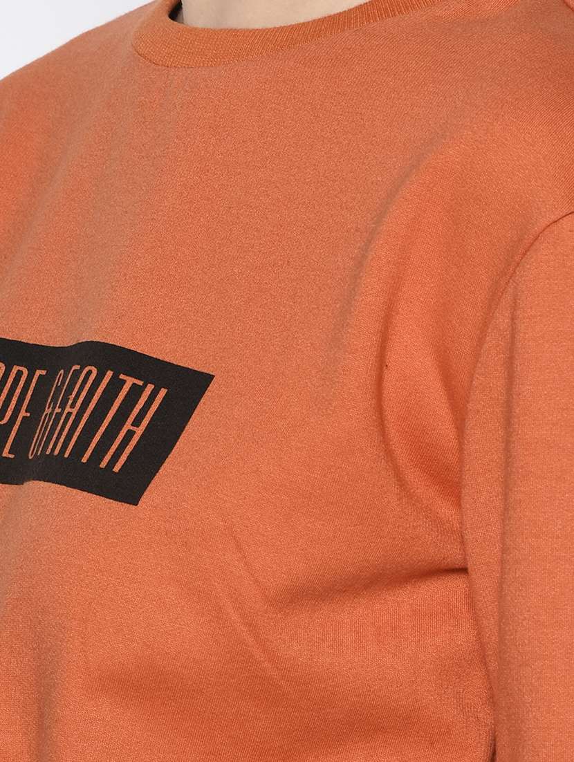 women chest print cropped sweatshirt - 21134128 -  Standard Image - 4