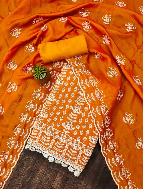 women embroidered unstitched suit set - 21134186 - Standard Image - 0