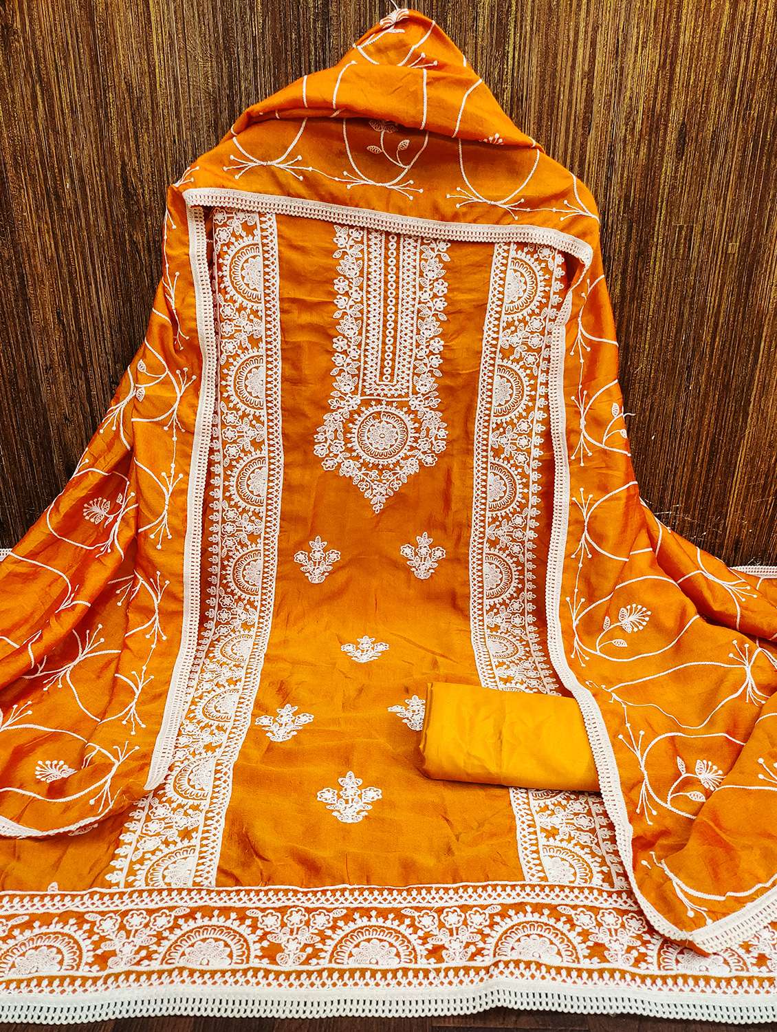 Women Embroidered Unstitched Suit Set - 21134198 -  Standard Image - 1