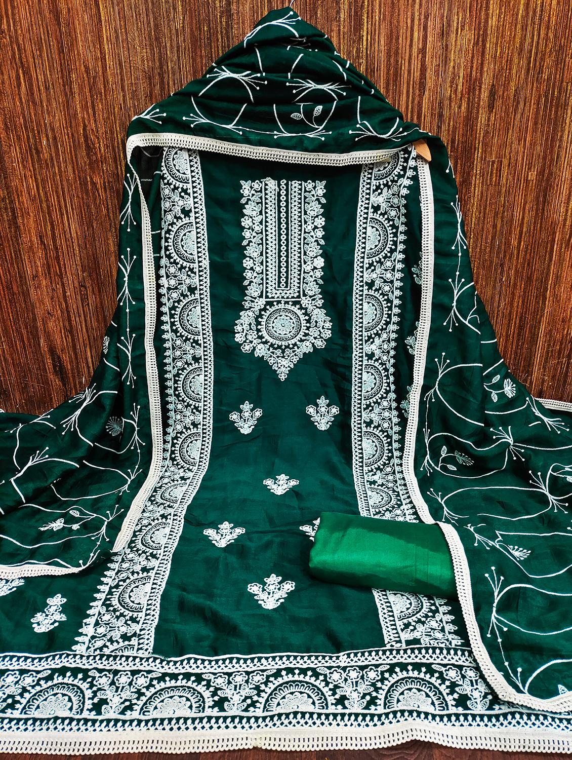 women embroidered unstitched suit set - 21134199 -  Standard Image - 1