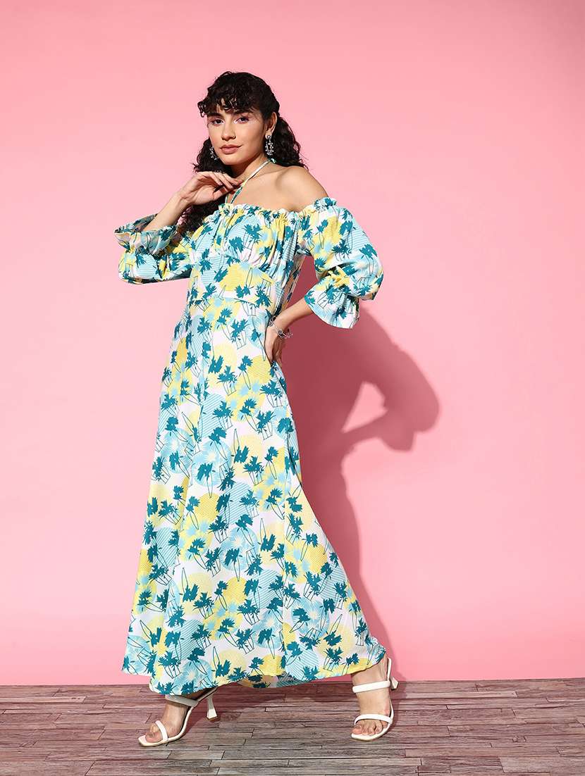 white printed a-line dress - 21134457 -  Standard Image - 1