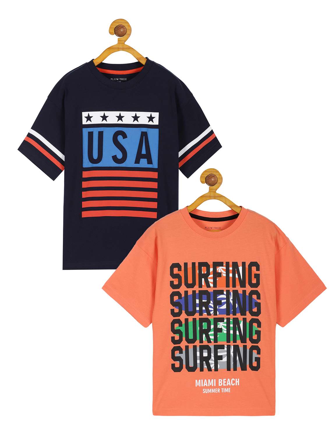 kids pack of 2 printed t-shirt