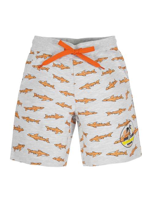 Mid Rise Cotton Shorts 