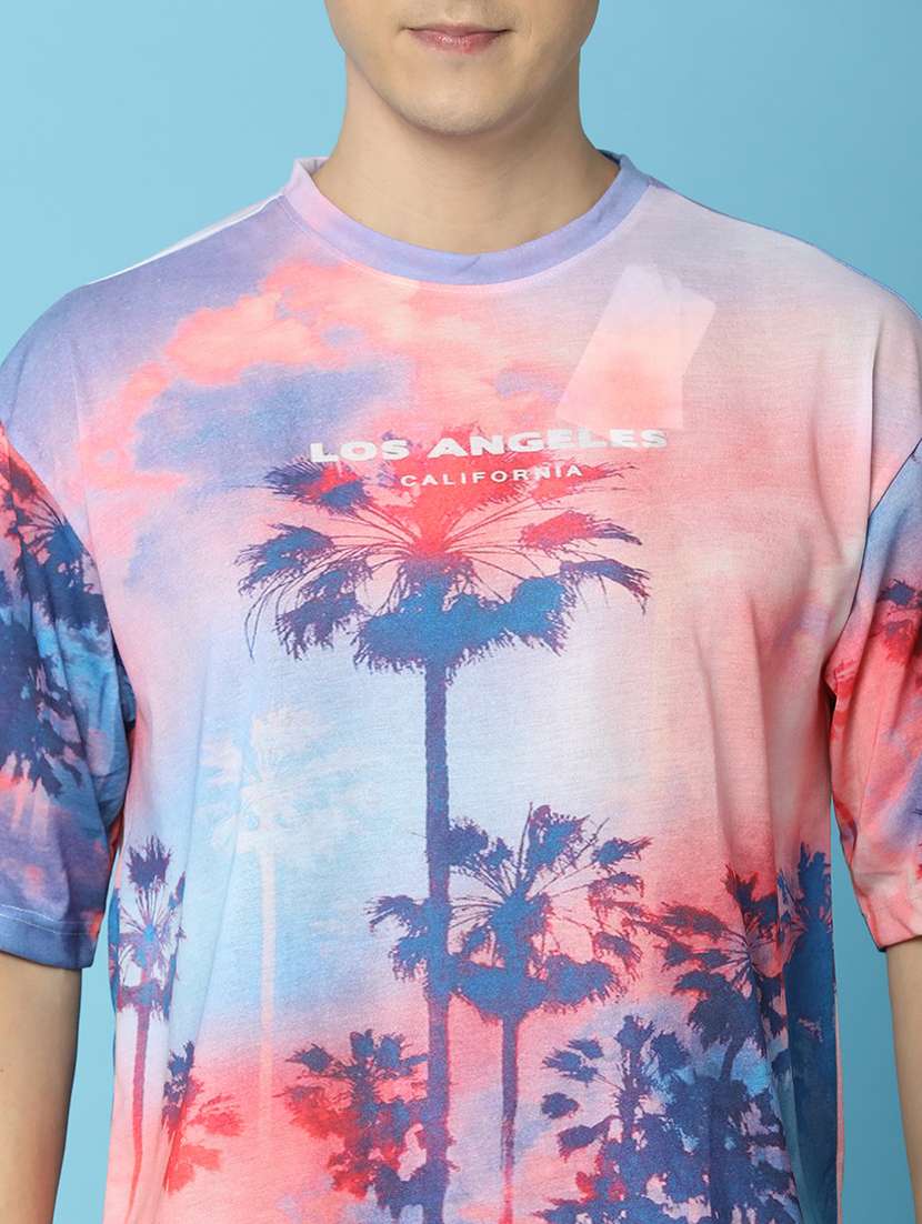 men round neck printed t-shirt - 21134980 - Standard Image - 6